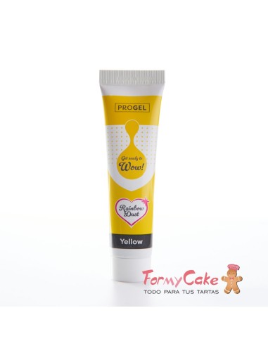 Colorante Gel Amarillo Progel 25gr De Rainbow Dust