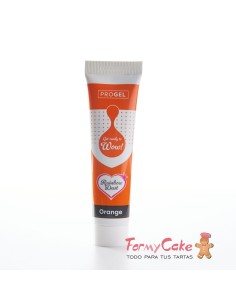 Colorante Gel Naranja Progel 25gr De Rainbow Dust