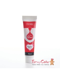 Colorante Gel Rojo Progel 25gr De Rainbow Dust