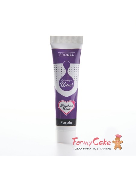 Colorante Gel Morado Progel 25gr De Rainbow Dust