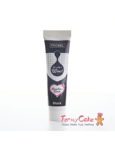 Colorante Gel Negro Progel 25gr De Rainbow Dust