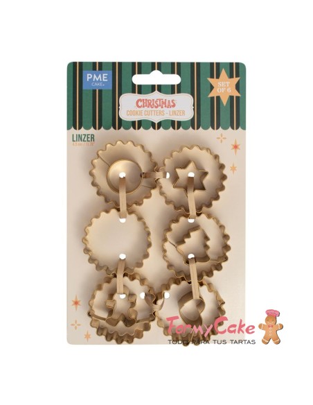 Set Cortadores Galletas Juego linzer 6ud PME
