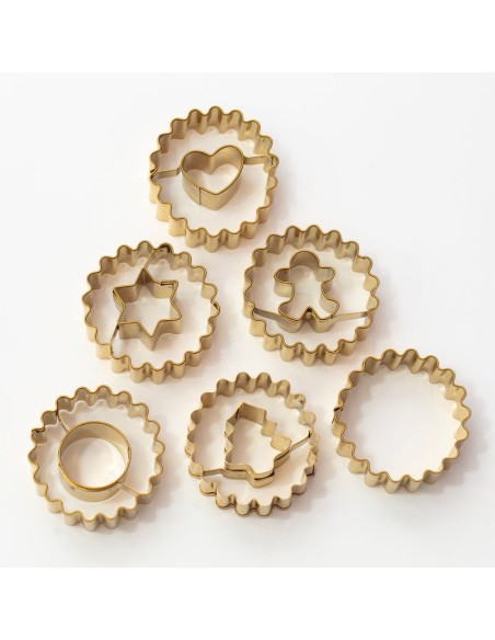 Set Cortadores Galletas Juego linzer 6ud PME