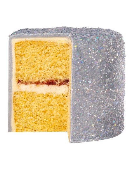 Magic Sparkles Copos De Glitter Iridescente Comestible- Plata 3gr PME