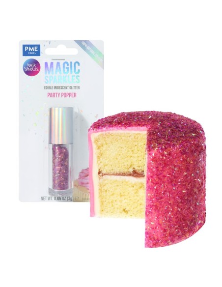 Magic Sparkles Copos De Glitter Iridescente Comestible-Fiesta 3g PME