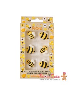Abejitas de Azúcar 6ud Decora