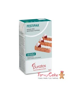 Nata Vegetal Festipak (sin azucar) 1L Puratos