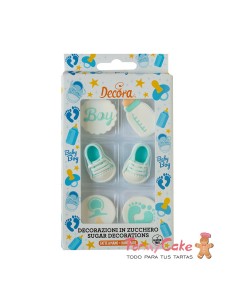 Decoración de Azúcar It's A Boy 6ud Decora| Babyshower Niño