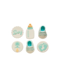 Decoración de Azúcar It's A Boy 6ud Decora| Babyshower Niño 2