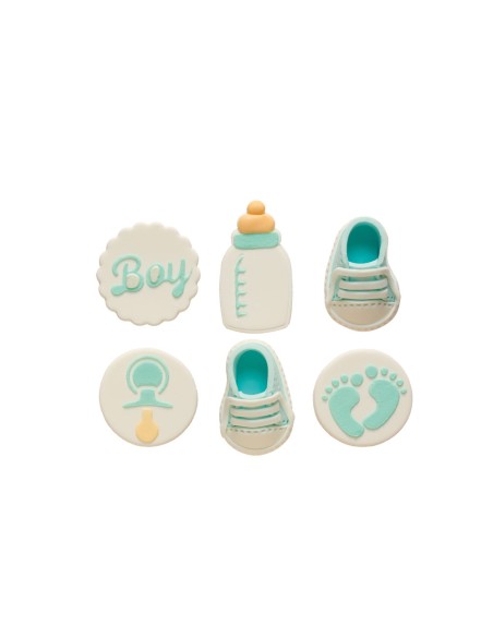 Decoración de Azúcar It's A Boy 6ud Decora| Babyshower Niño