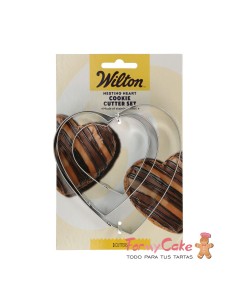 Set Cortadores Nesting Corazón 3ud Wilton