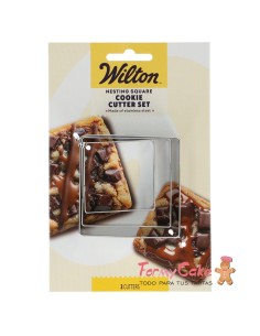 Set Cortadores Nesting Cuadrado 3ud Wilton