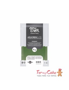 Fondant Verde Acebo 1kg  Azucren Elite