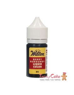 Colorante Líquido Color Liquid Burdeos 30gr Wilton