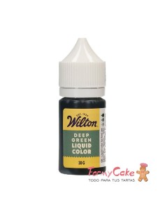 Colorante Líquido Color Liquid Verde Oscuro 30gr Wilton