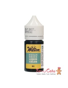 Colorante Líquido Color Liquid Verde Océano 30gr Wilton