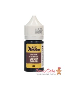 Colorante Líquido Color Liquid Morado Ciruela 30gr Wilton
