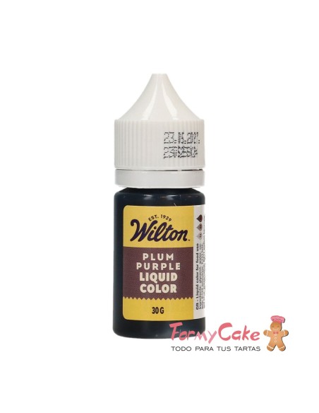 Colorante Líquido Color Liquid Morado Ciruela 30gr Wilton