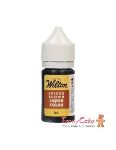 Colorante Líquido Color Liquid Marrón 30gr Wilton
