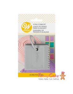 Espátulas Texturas Glaseado 4ud Wilton