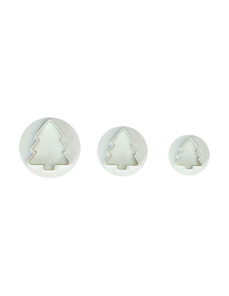 Set Cortadores Expulsor Árbol De Navidad 3ud Wilton
