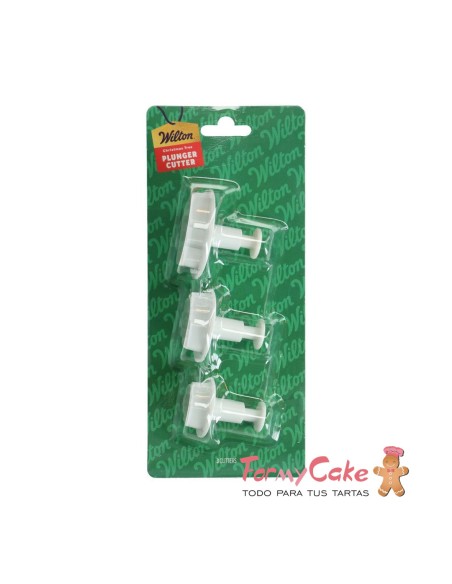 Set Cortadores Expulsor Árbol De Navidad 3ud Wilton