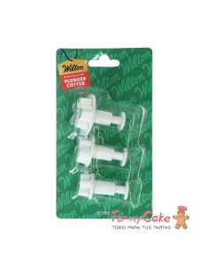 Set Cortadores Expulsor Hombre De Jengibre 3ud Wilton