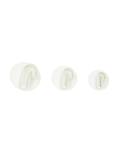 Set Cortadores Expulsor Bastón De Caramelo 3ud...