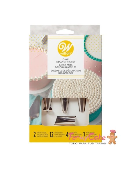 Kit Decoración Tartas 18 Piezas Wilton