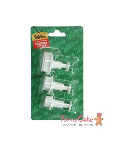 Set Cortadores Expulsor Bolas De Navidad 3ud Wilton
