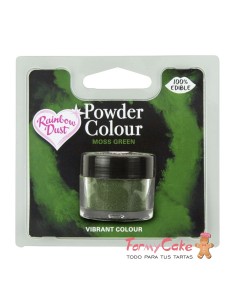 Colorante en Polvo Moss Green Rainbow Dust