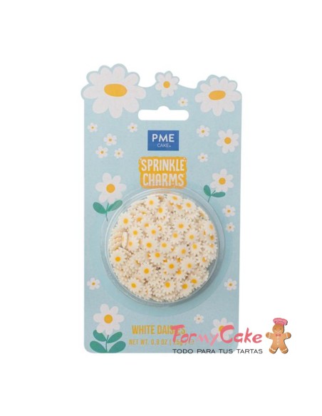 Sprinkle Charms- Margaritas Blancas 25g PME