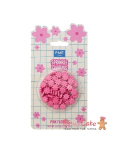 Sprinkle Charms- Flores Rosas 25g PME
