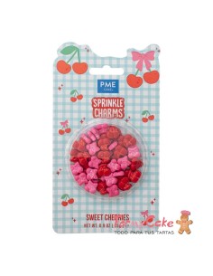Sprinkle Charms- Cerezas Rosas Y Rojas 25g PME
