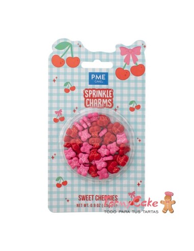 Sprinkle Charms- Cerezas Rosas Y Rojas 25g PME