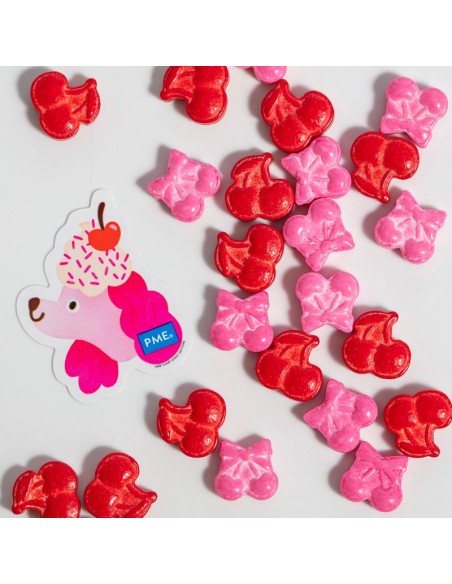Sprinkle Charms- Cerezas Rosas Y Rojas 25g PME
