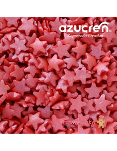 Estrellas Azucar Rojas 60gr Azucren