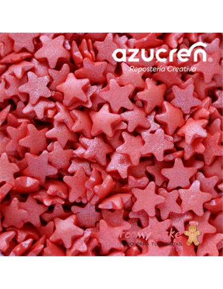 Estrellas Azucar Rojas 60gr Azucren