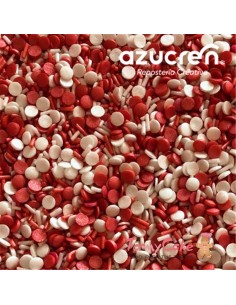 Sprinkle Blanco-Rojo 90g. Azucren