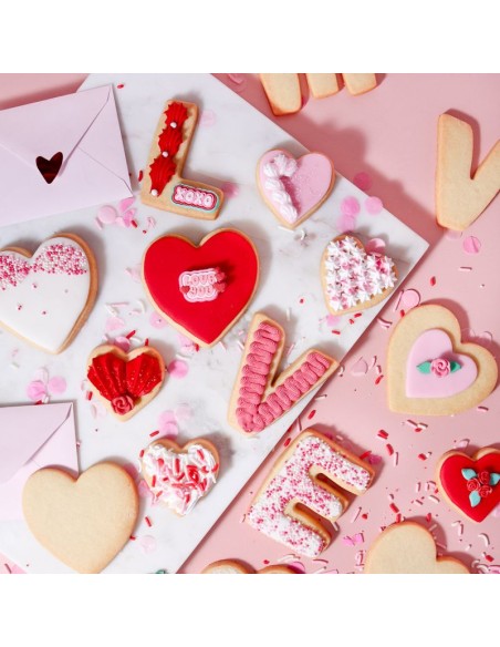 Set Cortadores De Galletas Para San Valentín-Love 5ud PME