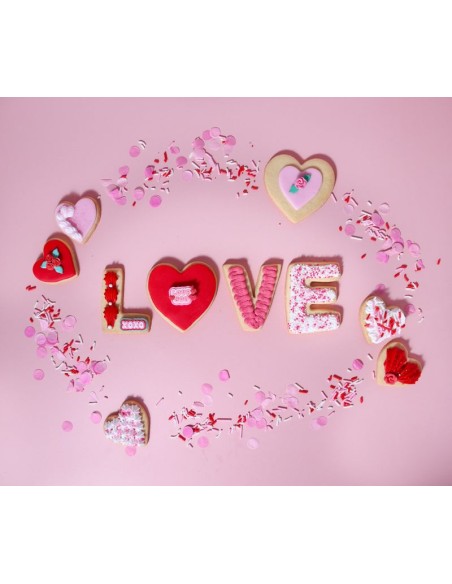 Set Cortadores De Galletas Para San Valentín-Love 5ud PME
