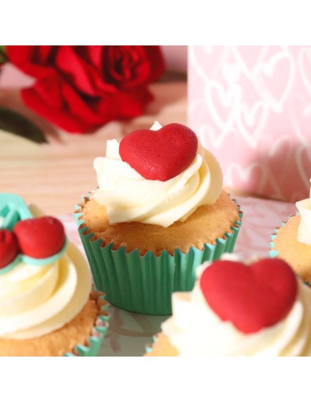 Decoraciones De Azucar Para San Valentín-Mon Cheri 12ud PME