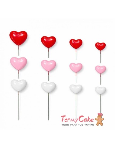 Set Mix De Corazones Decorativos Para San...