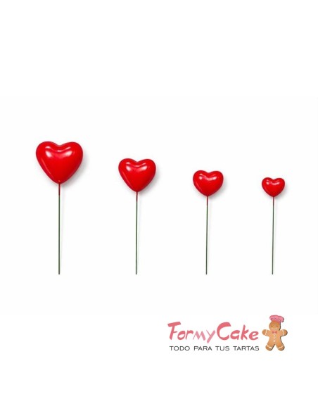 Set De Corazones Rojos Decorativos Para San Valentín 20ud Azucren