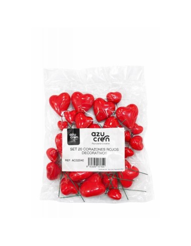Set De Corazones Rojos Decorativos Para San...