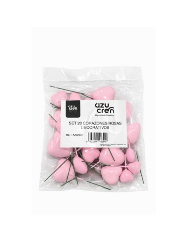 Set De Corazones Rosas Decorativos Para San...