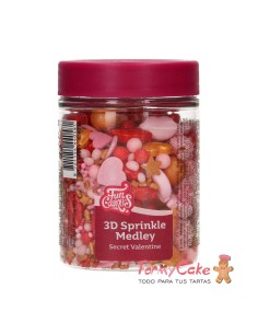 Sprinkles Medley 3D San Valentín Secreto 70G Funcakes