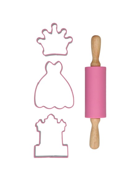 Kit De Repostería Cortadores De Galleta Princesa 4ud Wilton