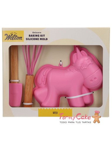 Kit De Repostería Molde De Silicona Unicornio...