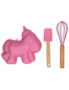 Kit De Repostería Molde De Silicona Unicornio 3ud Wilton 2